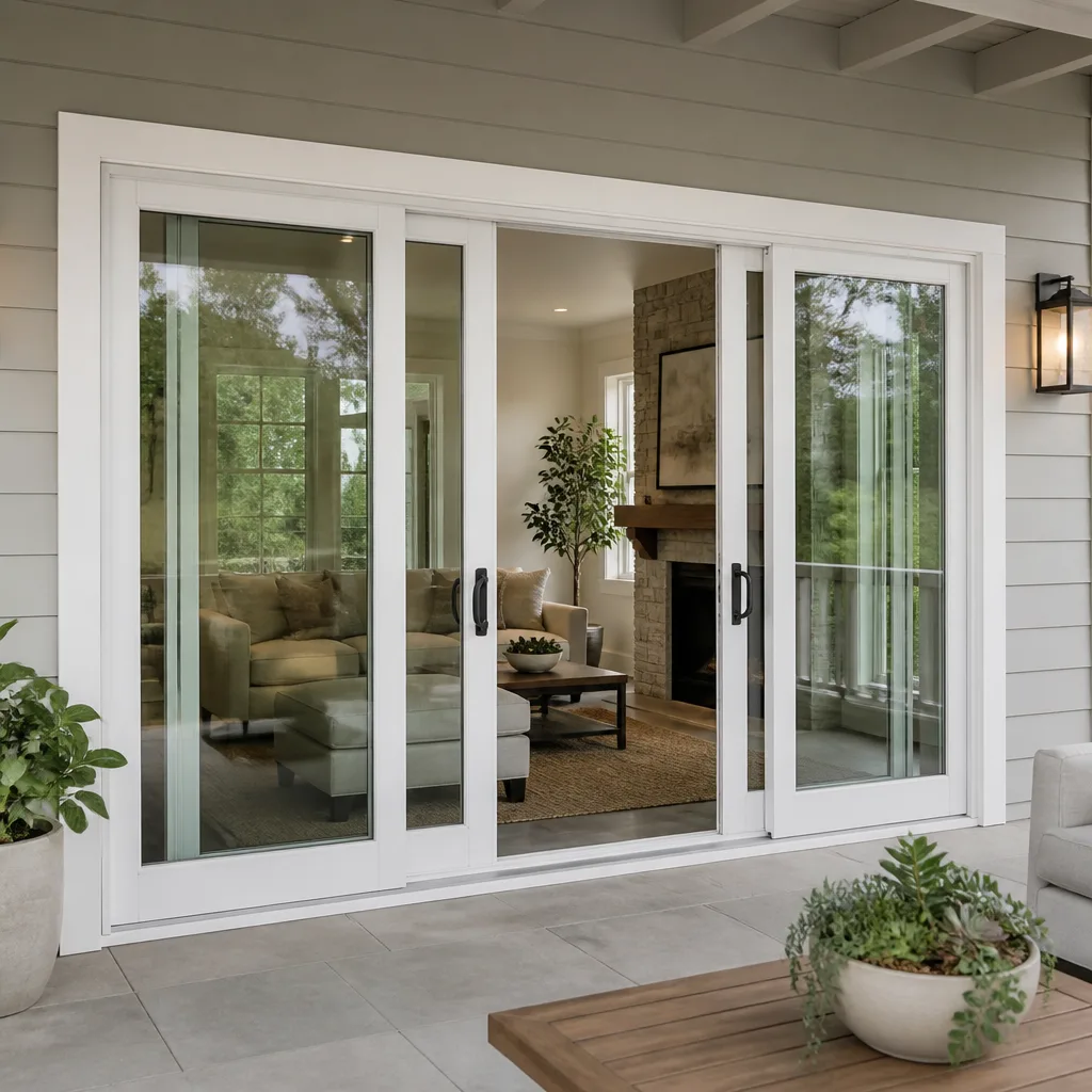 Sliding glass doors